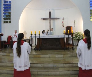 Missa em honra à Nossa Senhora de Lourdes
