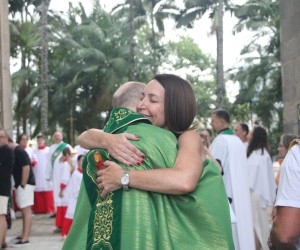 Missa de despedida do padre Diomar Romaniv