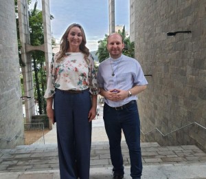 Vice-governadora visita a igreja Matriz