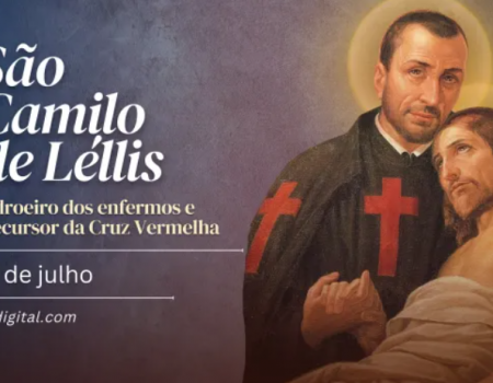 Hoje é a festa de são Camilo de Léllis, padroeiro dos enfermos e precursor da Cruz Vermelha
