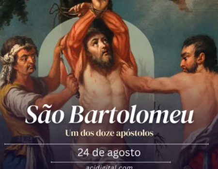 Hoje é dia de são Bartolomeu, um dos doze apóstolos