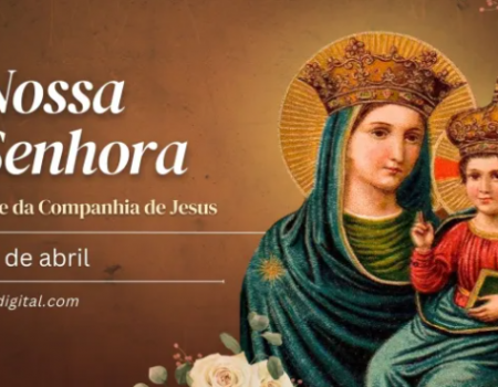 Hoje é celebrada a Nossa Senhora, Mãe da Companhia de Jesus