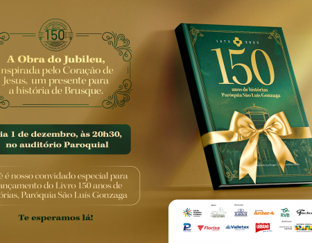 Livro que celebra os 150 anos da Paróquia São Luís Gonzaga será lançado na sexta-feira